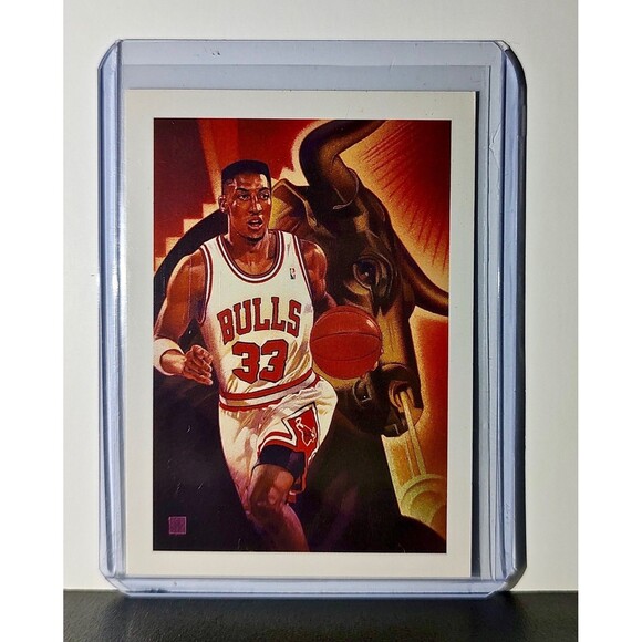 Scottie Pippen 1991 NBA Hoops NBA #506 Card Chicago Bulls - Picture 1 of 2